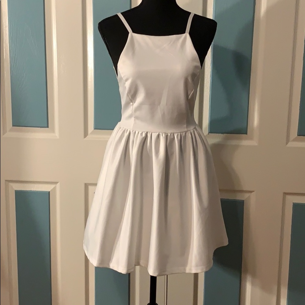 Fancy Inn Backless Skater Dress (Small)
